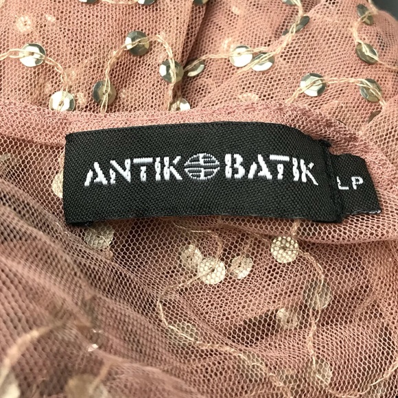 SOLD - Rare Pink Antik Batik Embroidered Dress - Picture 6 of 8